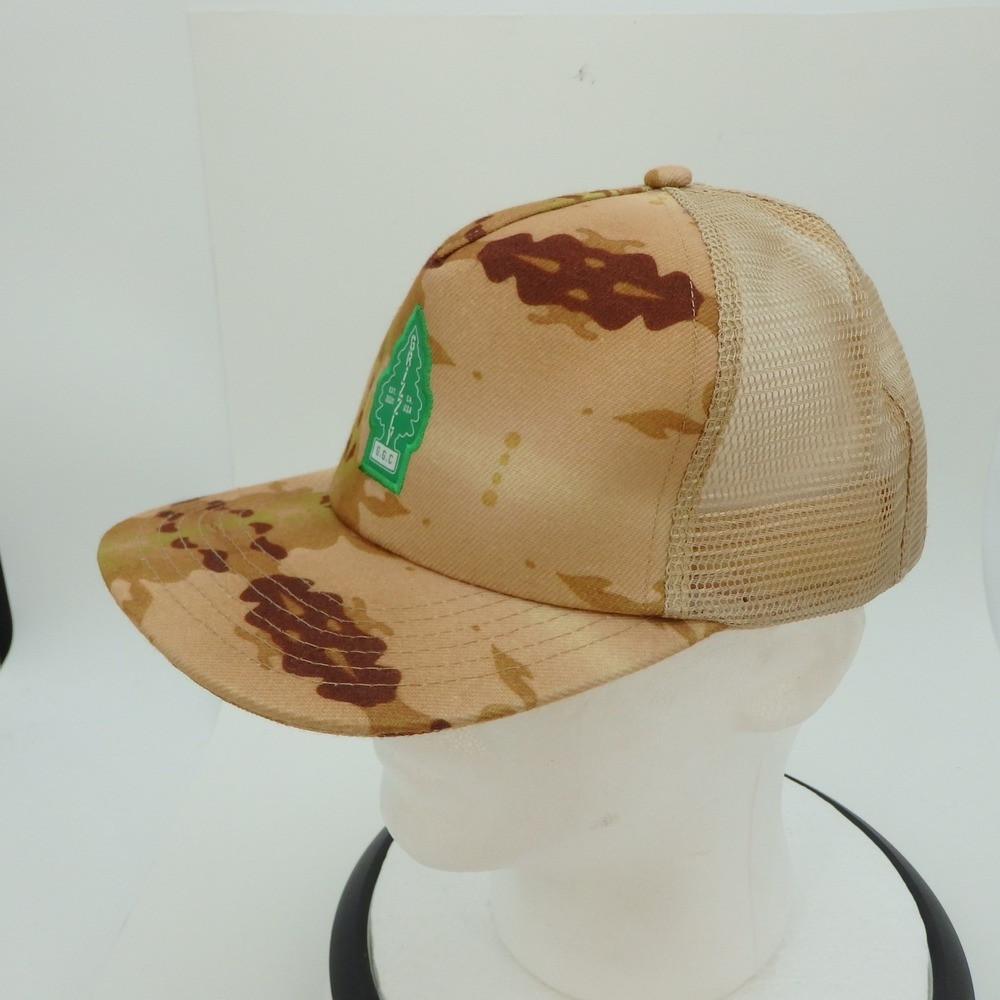 Grizzly Griptape Company Trucker Style Snapback Unisex Hat Sand Camouflage NWOT - Picture 2 of 12